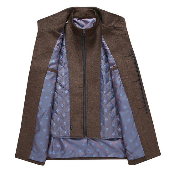 Men's Woolen Coat Double Neck - Gitelle
