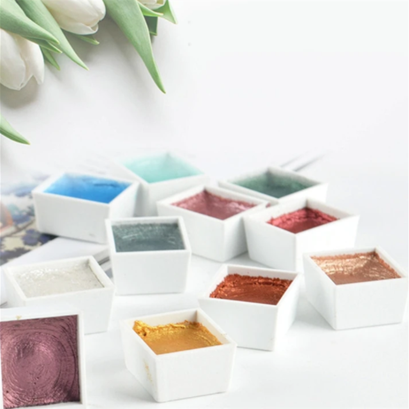 Pearlescent Solid Watercolor Paint