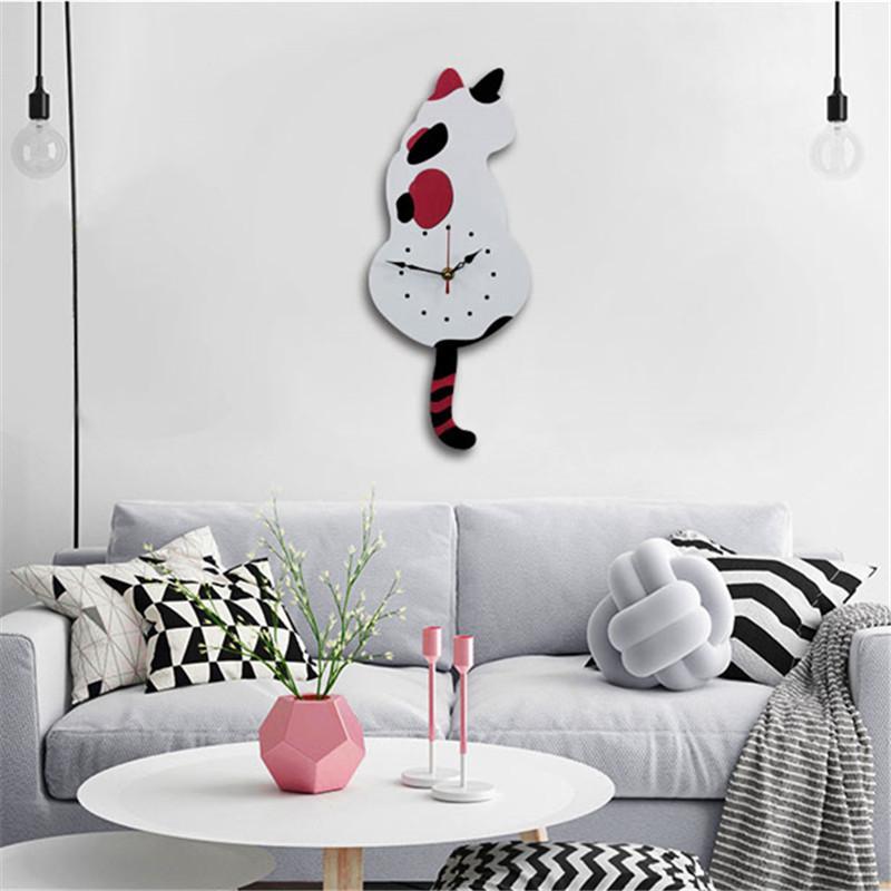 Cat Wagging Tail Wall Clock - Gitelle