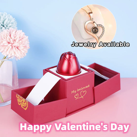 Rose Projection Necklace With Gift Box