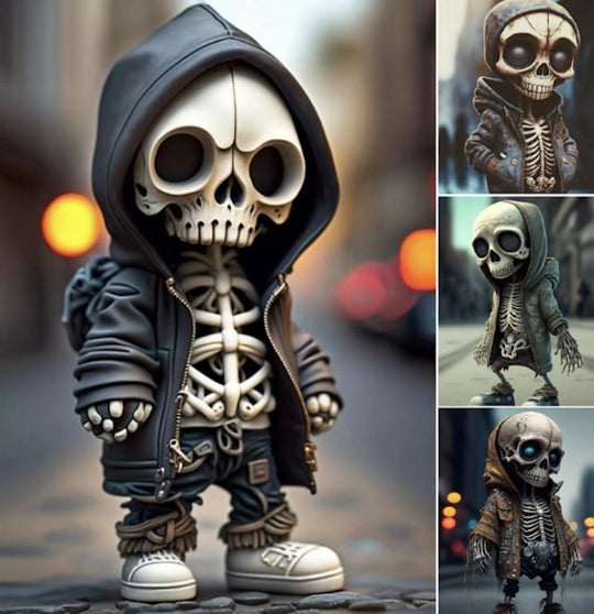 Unique Halloween Skeleton Resin Figurine - Gitelle