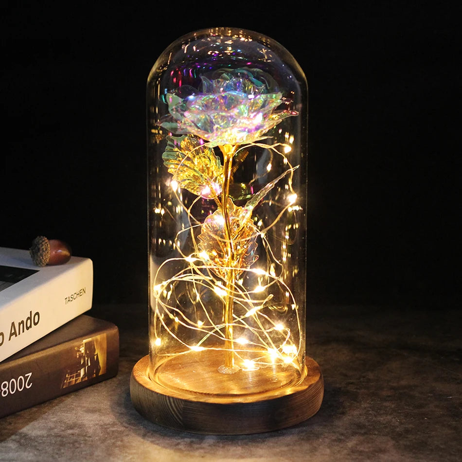 Galaxy Rose - A Timeless Beauty in Glass - Valentine's Day Gift