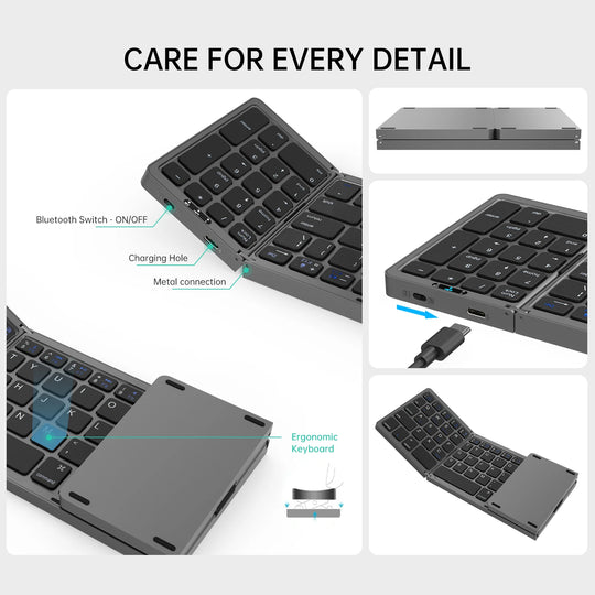 Mini Portable Folding Keyboard