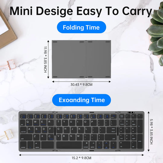 Mini Portable Folding Keyboard
