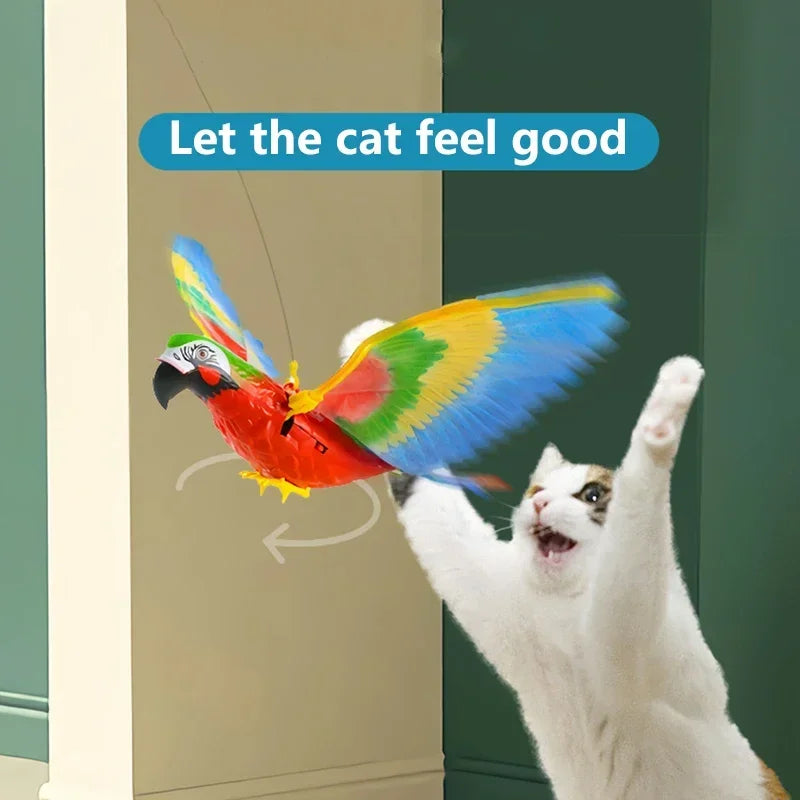 Automatic Moving Simulation Bird Interactive Cat