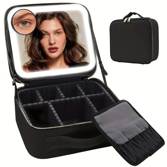Makeup Bag With LED Mirror