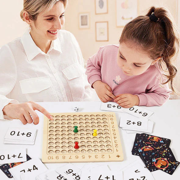 Wooden Montessori Multiplication Board Game - Gitelle