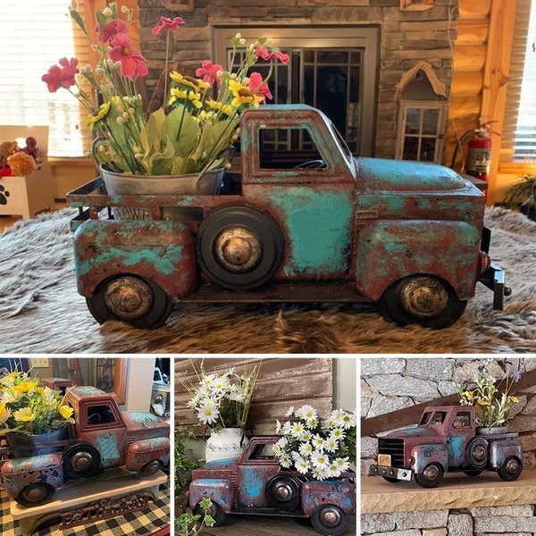 Retro Truck Mini Flower Pot - Gitelle