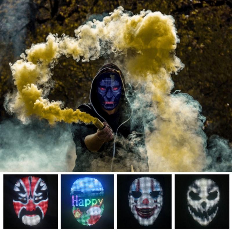 Interactive LED Halloween Party Mask - Gitelle
