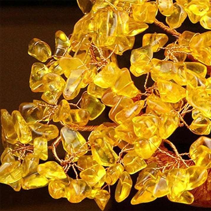 Citrine Crystal Tree Gemstone Ornament - Gitelle