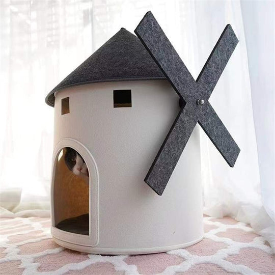 Super Soft Warm Windmill Cat Bed - Gitelle