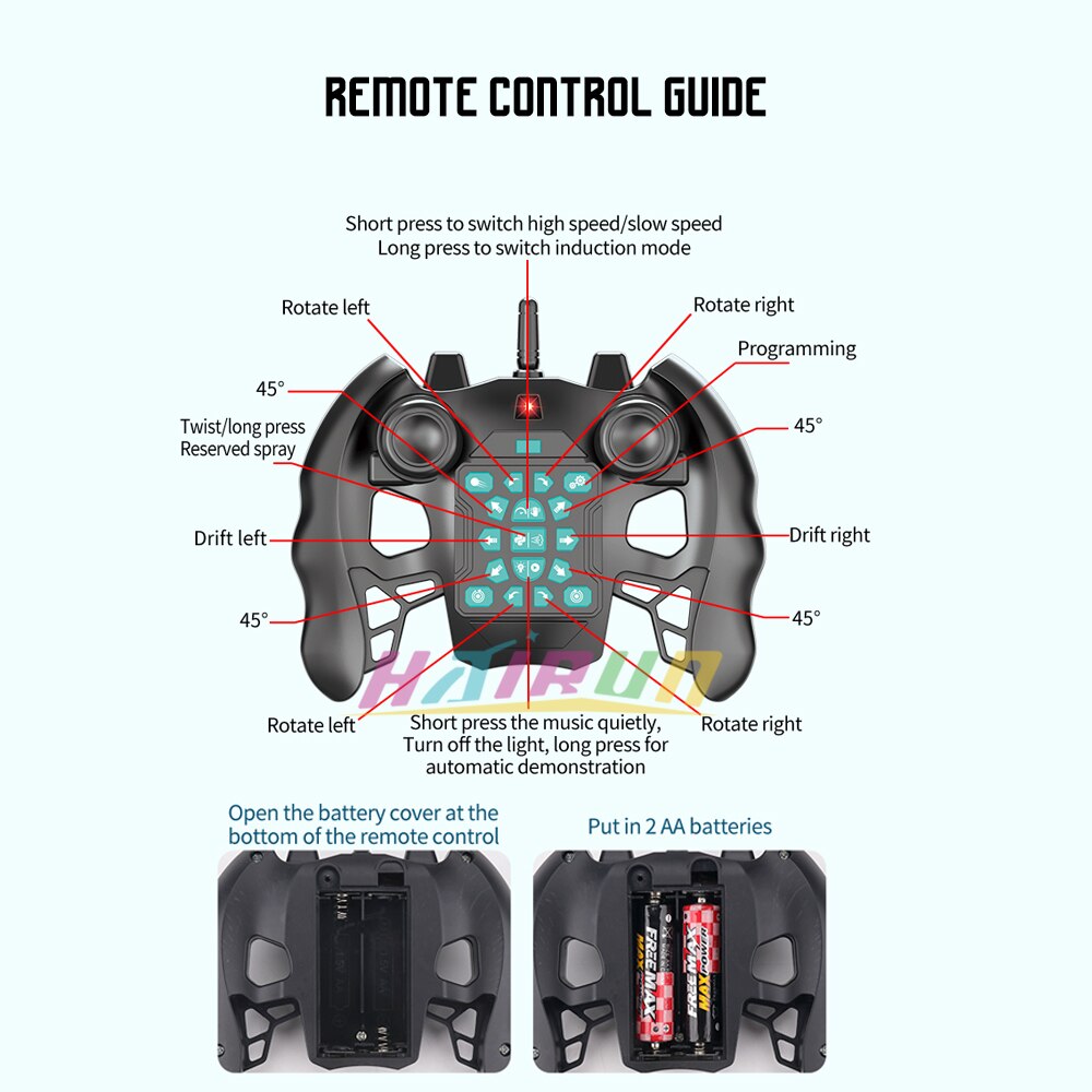 Gesture Sensing Stunt Remote Control Car - Gitelle