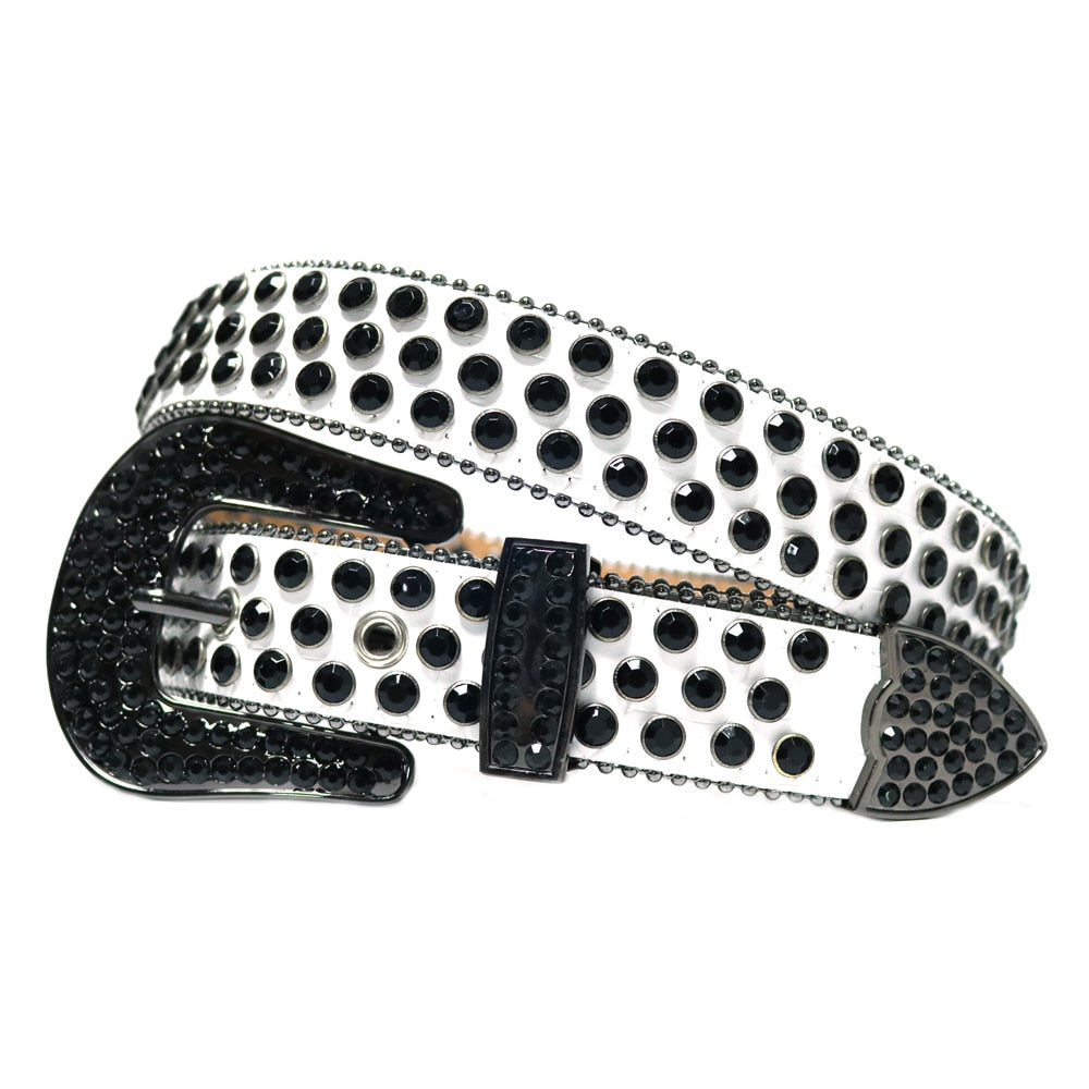 Western Studded Leather Belt - Gitelle
