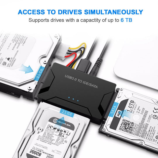 USB 3.0 to IDE/SATA Hard Drive Adapter - Gitelle