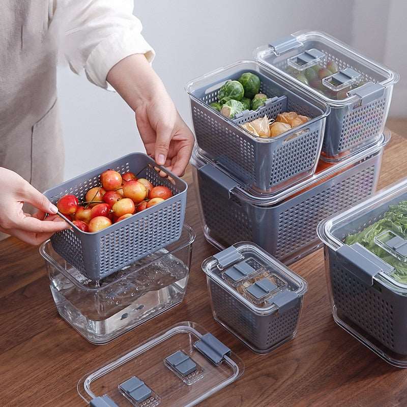 Double-Layer Fresh Storage Basket - Gitelle