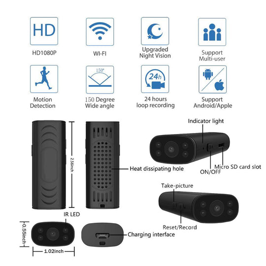 HD Wireless Mini Wifi Security Camera - Gitelle