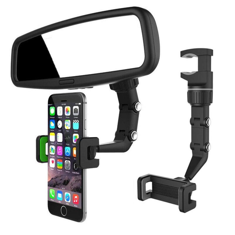 Multifunctional Rearview Mirror Car Phone Holder - Gitelle