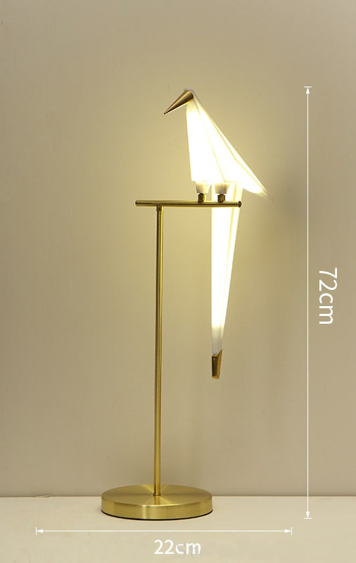 Acrylic Bird Floor Lamp - Gitelle