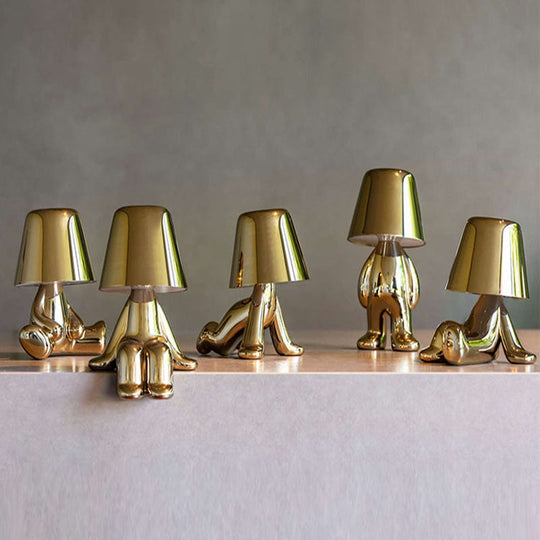 LED Little Golden Man Table Lamp - Gitelle