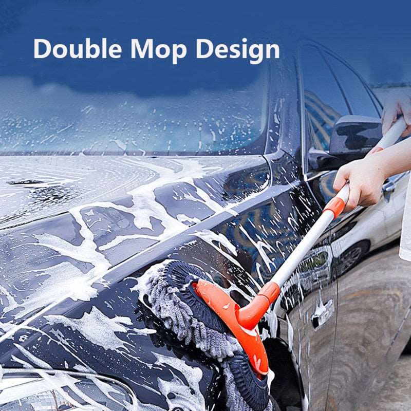 Double Brush Head Rotating Car Wash Mop - Gitelle