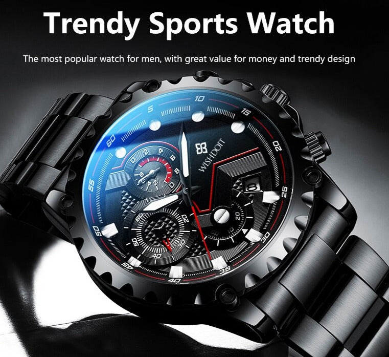 Men Luxury Sport Waterproof Quartz Watch - Gitelle