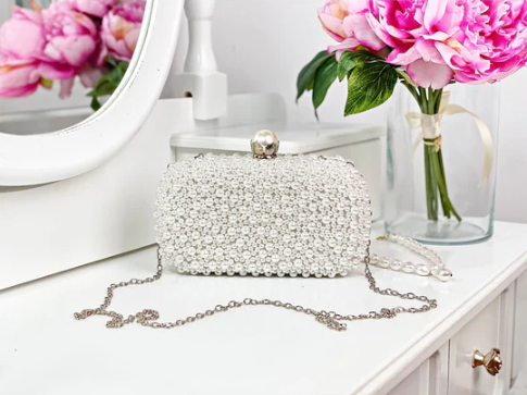Luxury Crystal Evening Clutch Bag - Gitelle