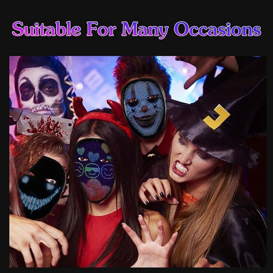 Interactive LED Halloween Party Mask - Gitelle