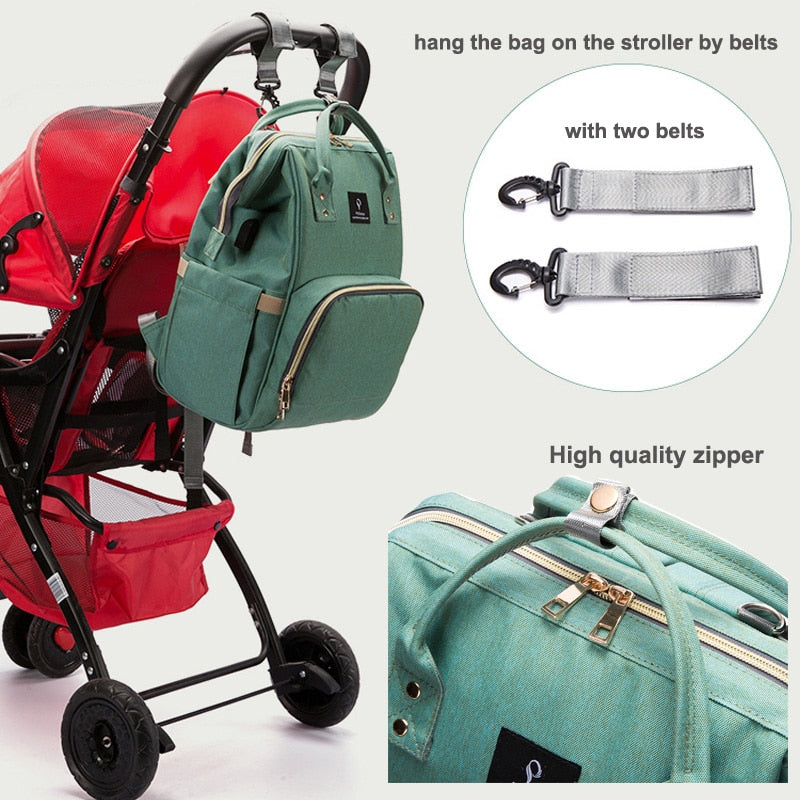 NEW Waterproof Baby Diaper Bag With USB Interface - Gitelle