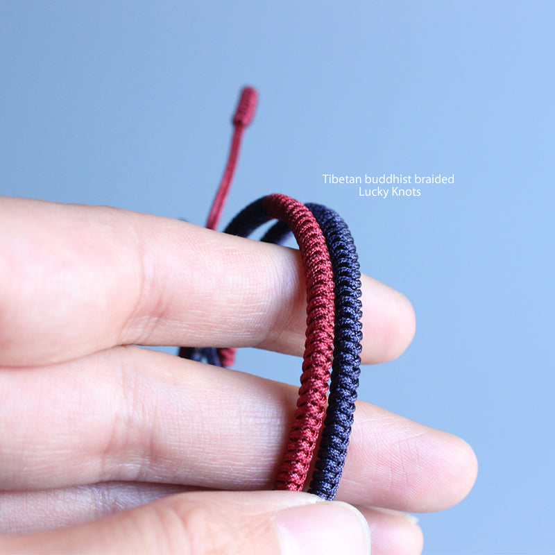 Handmade Tibetan Lucky Knots Bracelet - Couple Loyalty Bangle - Gitelle